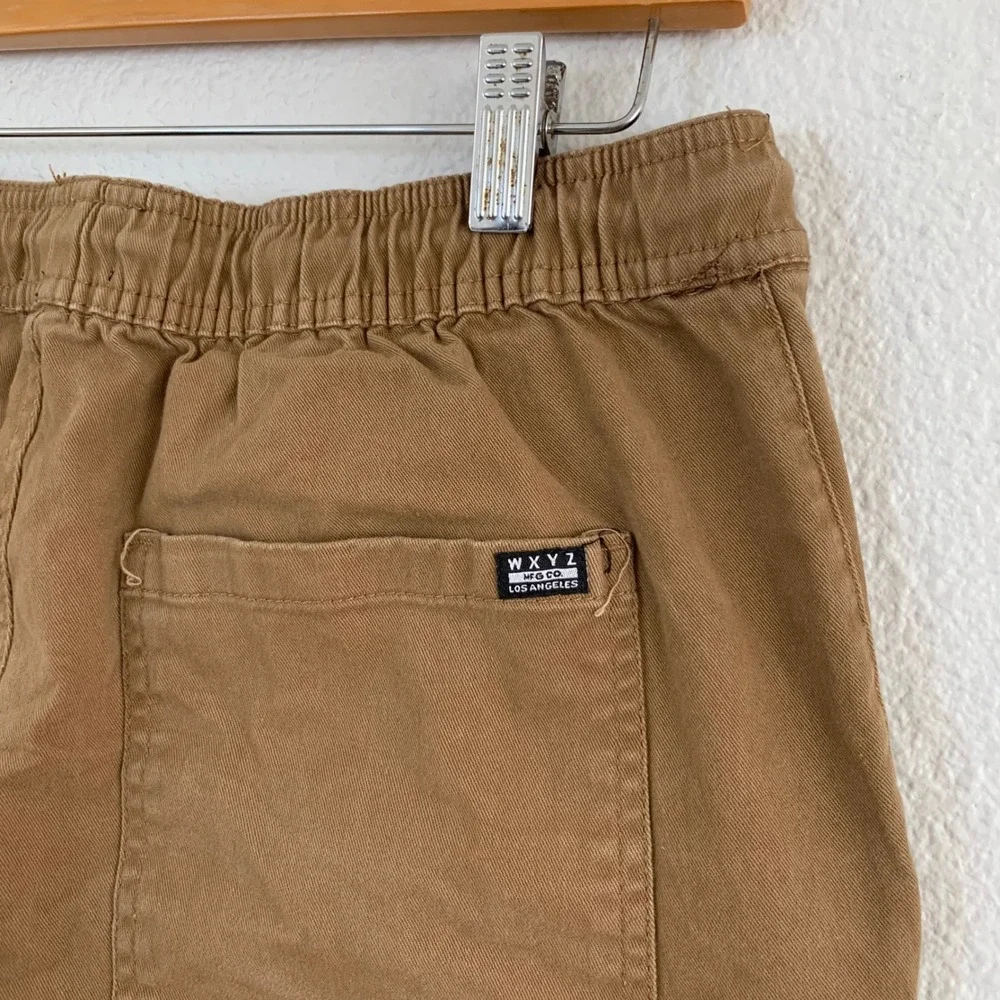 WXYZ MFG CO Los Angeles Mens Brown Cargo Jogger Pants WC527J1 Size M 30x27